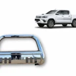 Defensa delantera para camioneta toyota hilux revo cromado imagen general