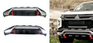 Imagen de defensa para camioneta con luz led para mitsubishi l200 (2019 - 2024) puesta en camioneta