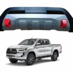Bumper delantero de la camioneta toyota hilux revo (2020-2024) vista con camioneta