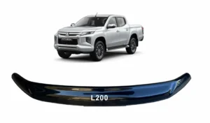 Deflector de Capot Mitsubishi L200 Negro (2019 - 2024) con camioneta del mismo modelo