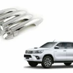 Manillas de puerta cromadas para toyota hilux revo compatible con modelos del 2016 al 2022 con camioneta en la parte inferior