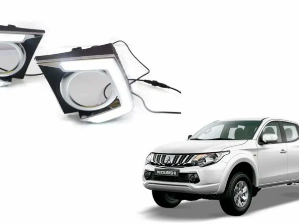 Vista principal del kit de biseles neblineros led mitsubishi l200 del 2016 al 2019