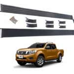 Vista principal de las pisaderas para camioneta nissan np300 del 2016 al 2022